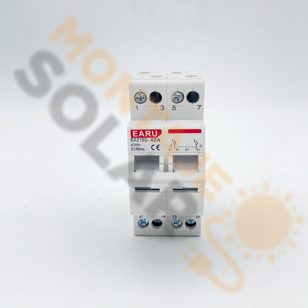 Conmutador manual 2P-40A. I-0-II