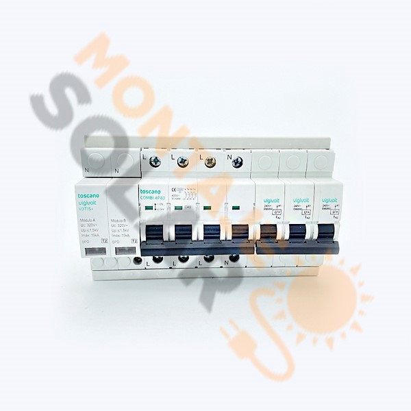 Combi sobretensiones+IGA 4P 40 A Toscano