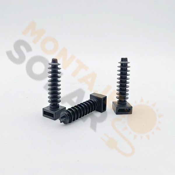 Taco nylon negro para brida 8 mm (bolsa 100 ud)