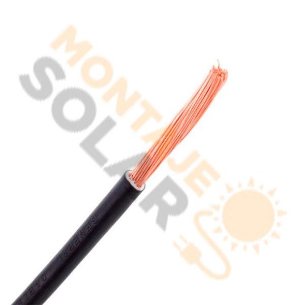 Cable unipolar H07VZ1 negro 4 mm2 (m)