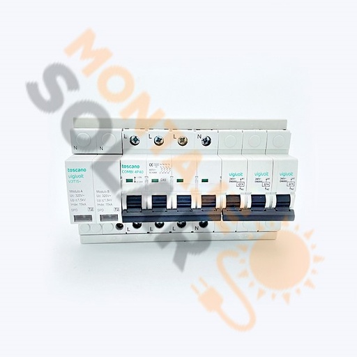 Combi sobretensiones+IGA 4P 40 A Toscano