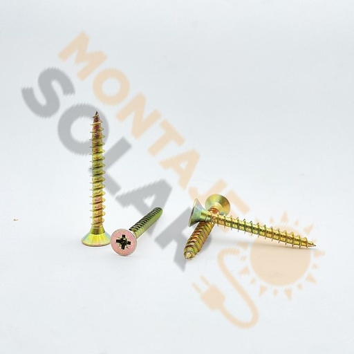 Tornillo rosca madera avellanado 6x50 mm (10 UD)