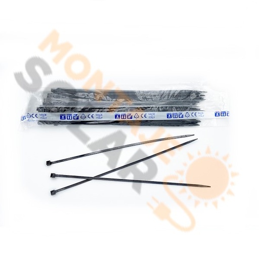 Brida nylon negra 280x4.5 mm (bolsa 100 ud)
