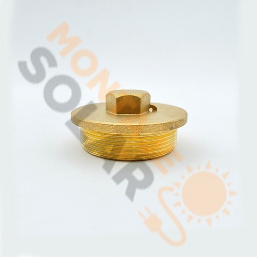 Tapón latón 2" M