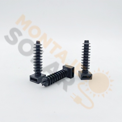 Taco nylon negro para brida 8 mm (bolsa 100 ud)