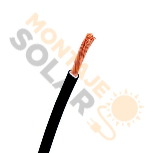 Cable unipolar H07VZ1 negro 1.5 mm2 (m)