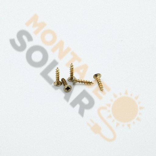 Tornillo rosca madera avellanado 4x20 mm