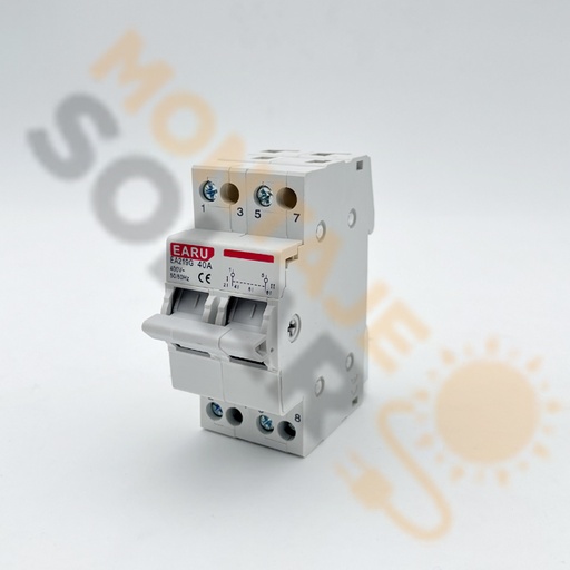 Conmutador manual 2P-40A. I-0-II