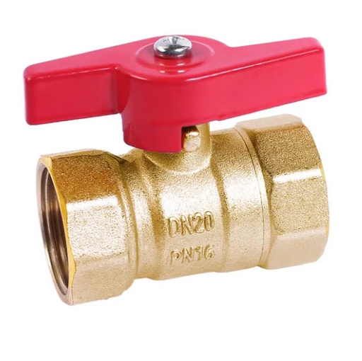 Llave esfera mariposa ½” H-H