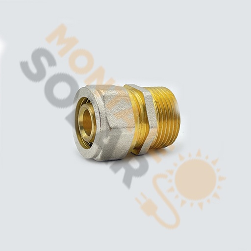 Racor multicapa 25 3/4" M llave