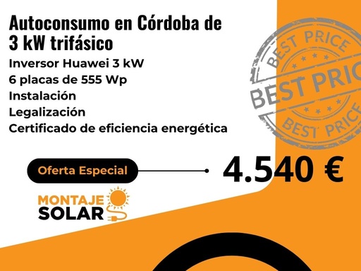 Autoconsumo Trifásico 3kW