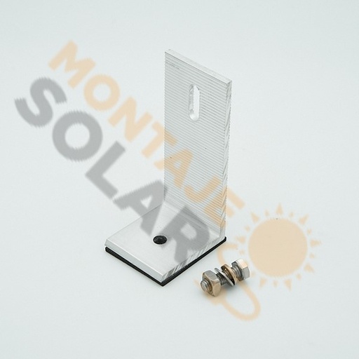 Escuadra de aluminio fijación tejados chapa